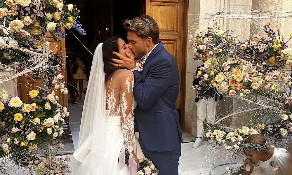 Un sogno in abito bianco: Teresa Langella sposa Andrea Dal Corso tra eleganza e glamour a Sorrento