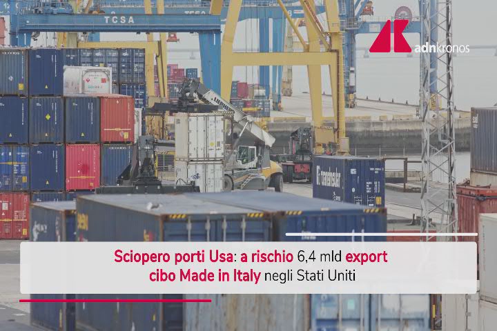 Sciopero porti Usa, a rischio 6,4 miliardi export cibo italiano