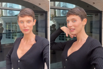 Bianca Balti mostra il nuovo look ‘pixie cut’: capelli cortissimi per affrontare la chemioterapia