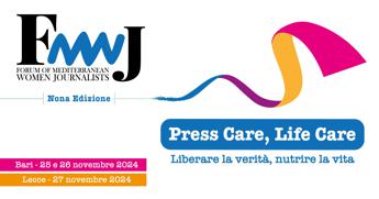 Il 9° Forum of Mediterranean Women Journalists a Bari il 25 26 novembre e a Lecce il 27