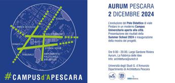 UniCh, il 2 dicembre presentazione del Masterplan di ampliamento del Campus di Pescara